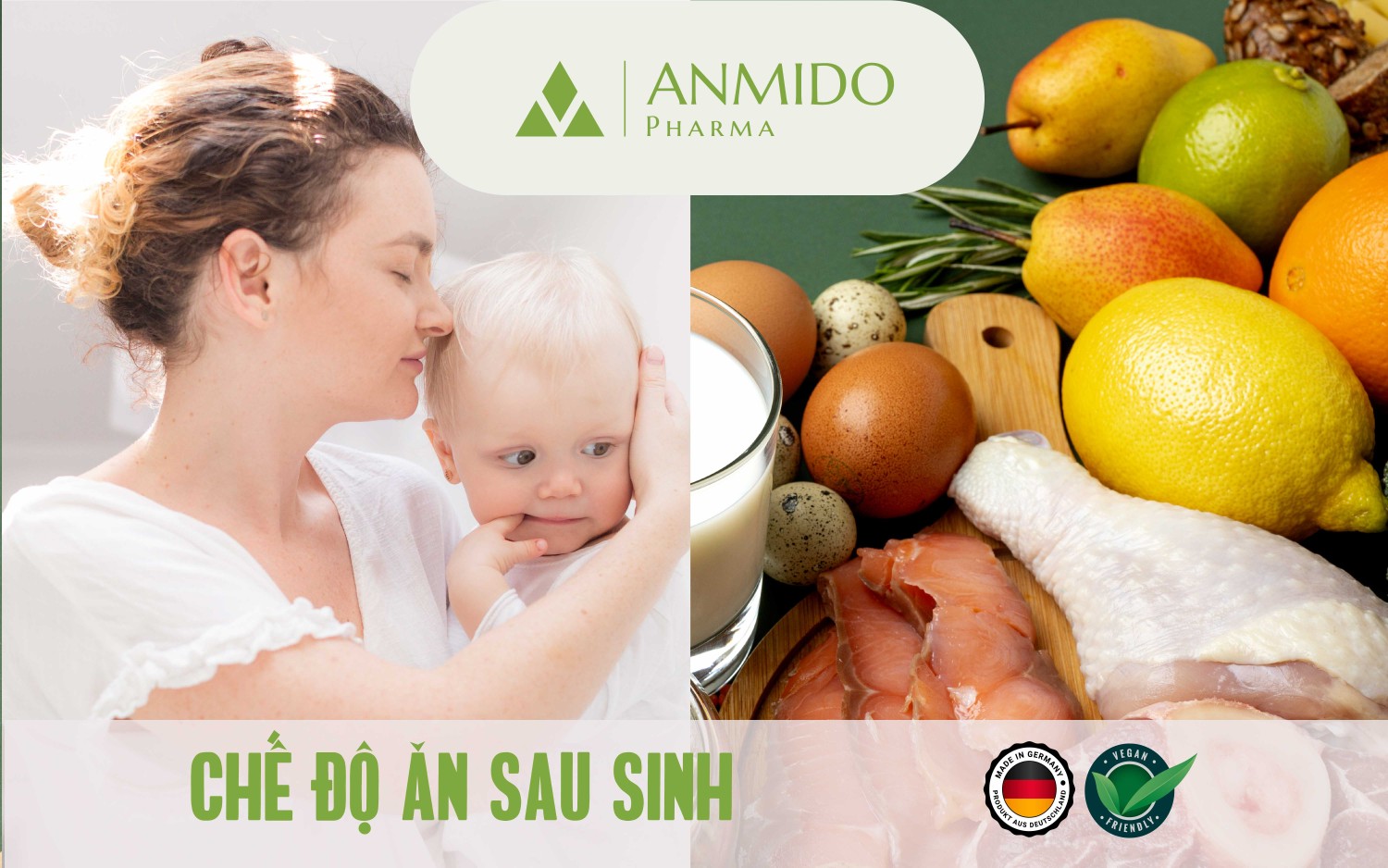 CHẾ ĐỘ ĂN SAU SINH